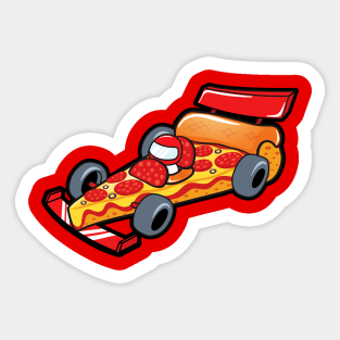 Pizza Racer Sticker